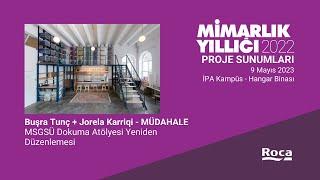 Türkiye Mimarlık Yıllığı 2022 Panelleri: Buşra Tunç + Jorela Karriqi - MSGSÜ Dokuma Atölyesi