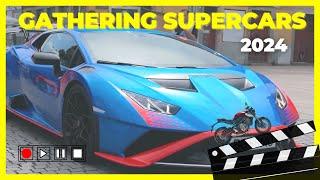 Supercarros no cais de Gaia - Gathering Supercars 2024