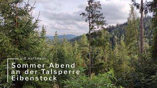 Sommerabend an der Talsperre Eibenstock. Beruhigende Musik von U.G.Hoffmann