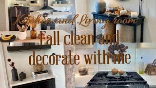 2022 Fall clean and decorate with me/Fall Decorate/Autumn Decorate/Cleaning Motivation Fall 2022