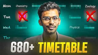 Ultimate TIMETABLE for NEET 2025 Exam - Score 680+