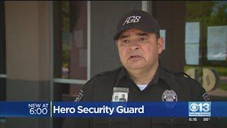 Hero Security Guard Saves Man's Life