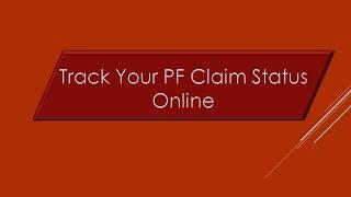 How to check PF Claim status online