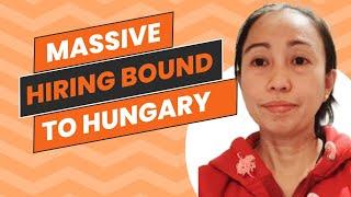 JOB HIRING TO HUNGARY|| LEGIT AGENCY IN THE PHILIPPINES BOUND TO HUNGARY || MADEL DELOS REYES