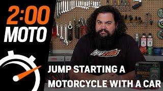 2 Minute Moto - Jump Starting a Motorcycle with a Car