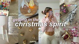 GETTING IN THE CHRISTMAS SPIRIT ️ decorating, baking, & shopping