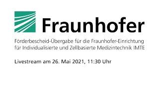 Förderbescheid-Übergabe für Fraunhofer IMTE