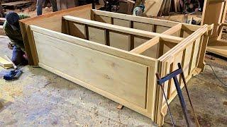 Woodworking Project Design Furniture and Amazing Skills // Make Modern 2-chamber Beautiful Wardrobe