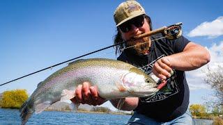 How To Fly Fish For Trout With Nymphs (GIANT TROUT CAUGHT!!)