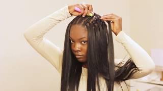 VERY DETAILED Straight Crochet Braids Tutorial ft. Italian Perm Yaki Hair