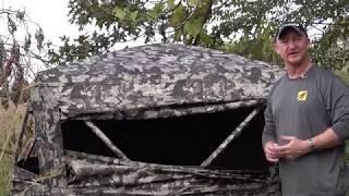 HME 3-Person Executioner Ground Blind Veil Camo by GSM Outdoors