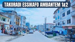 A Day In Takoradi-Ghana Essikafu Ambantem Number 1&2 - Walk Video