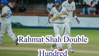 Rahmat shah Double Hundred today Batting