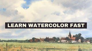 Learn Watercolor Fast (3 Ways to Speed Up Your Learning)