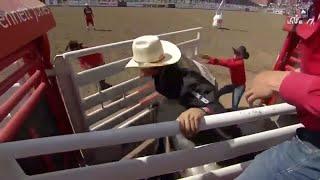 Ky Hamilton on Outlaw Buckers Billy Big Rigger for 71 pts | Calgary Stampede