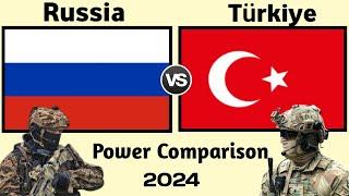 Russia vs Türkiye (Turkey) Military Power Comparison 2024 | Turkey vs Russia military power 2024