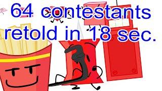 Fries names all of the BFB Pre-Split contestants in 20 seconds.