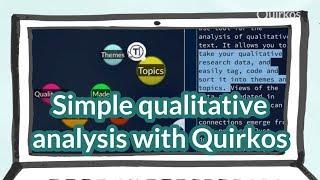 Welcome to Quirkos - Qualitative analysis software made simple!