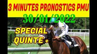 PRONOSTICS PMU TURF QUINTE+ 30 Janvier 2022 Vincennes 7ème course - Prix d'Amérique Races Zeturf