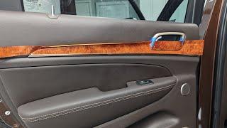 Bubinga Gloss Woodgrain Vinyl on Jeep interior trim