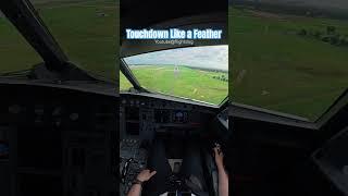 Touchdown Like a Feather #airbus #aviation #landing #aircraftcrew