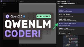 QwenLM Chat & Coder Artifacts : This FULLY FREE AI Coder is AMAZING TO USE!