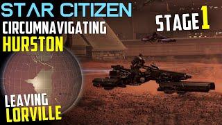 Circumnavigating Hurston by Dragonfly - Part 1 - Leaving Lorville - Star Citizen 3.19.1 exploration