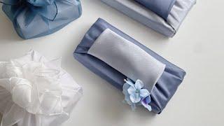 Korean traditional gift wrapping method made with hanbok fabric #giftwrapping129