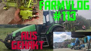 FarmVLOG#113 4,5ha noch mal im Heu / Neuer Ballenspieß/550kg schrott