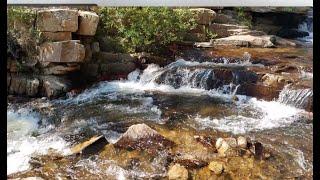 Panoramic Cascading Waterfall | Waterfall Sounds for Sleep or Relaxation