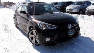 2013 Hyundai Veloster Turbo Start up, Walkaround and Vehicle Tour