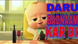 Daru Badnaam -Kamal Kahlon %26 Param- Official Animated Video -Pratik Studio-Latest Punjabi