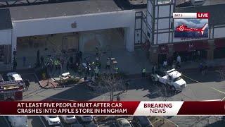 South Shore Hospital receiving several patients after vehicle crashes into Apple store