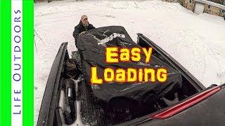 Loading an ice shack the easy way