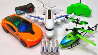 Radio Control Airbus A380 and Remote Control Racing Rc Car Unboxing, helicopter toy, toy aeroplane