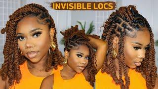 INVISIBLE LOCS TUTORIAL | EASY METHOD | PROTECTIVE STYLE | CHEV B.