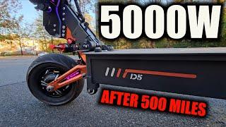 Fastest Cheapest 12" Electric Scooter OBARTER D5 After 500 Miles $1449!