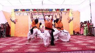 Great Yoga Dance Performance IN ADOYOGI SONG Choreographed by Ms Ganga, KOSAL H S S KAPASDA