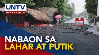 Ilang sasakyan at bahay sa Guinobatan, Albay, nabaon sa lahar at putik; Ilang istraktura, nawasak