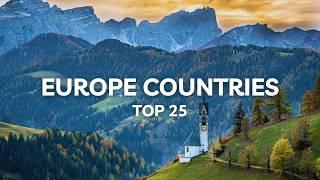 25 Most Beautiful Countries to Visit in Europe | 4K Travel Video