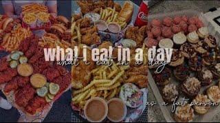 ”What I eat in a day as a FAT person not focusing on weight loss” fat acceptance compilation