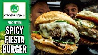 Eating Mark Wahlberg's Spicy Fiesta Burger at Wahlburgers