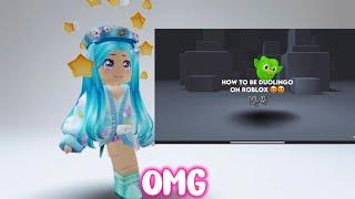 How to be Duolingo on roblox-