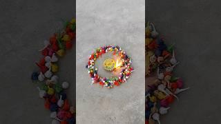 Pop pop Crackers circle In Diwali Chakri Experiment #shorts