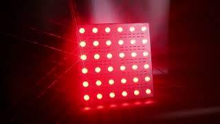 36pcs 3W Full Colorled Matrix Light for project