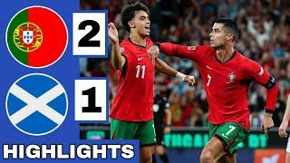 Portugal vs Scotland (2-1) Extended HIGHLIGHTS | Ronaldo Winning GOAL | UEFA Nations League