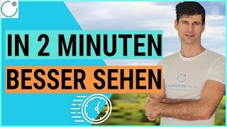 SOFORT BESSER Sehen mit dieser 2 Minuten Übung - Palmieren Augentraining