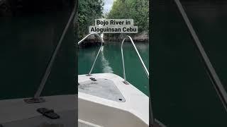 Riding on a glassboat in Bojo River at Aloguinsan Cebu