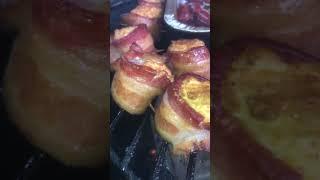 How to Smoke Bacon-Wrapped Cream Cheese & Spiced Delights + BBQ Sausage in Sauce! #shorts