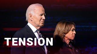 Palpable tension between Biden and Harris during first appearance since brutal election wipeout